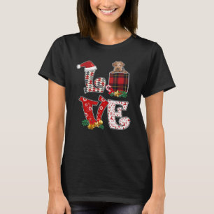 Camiseta Love Wire Fox Terrier Xmas Pocket Xadrez Natal