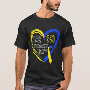Camiseta Love World Down Syndrome Awarting Day Love Ribbon