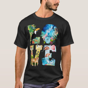 Camiseta Love World Earth Day 2022 Planet Environment Anima