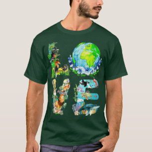 Camiseta Love World Earth Day 2022 Planet Environmental Ani