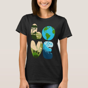 Camiseta Love World Earth Day 2023 Save Planet Environmenta