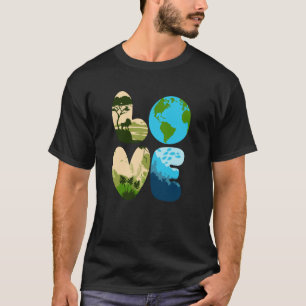 Camiseta Love World Earth Day 2023 Save Planet Environmenta