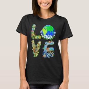 Camiseta Love World Earth Day 2024 Planet Environmental Ani