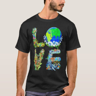 Camiseta Love World Earth Day 2024 Planet Environmental Ani