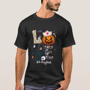Camiseta Love X Ray Tech Life Spooky Pumpkin Halloween Tech