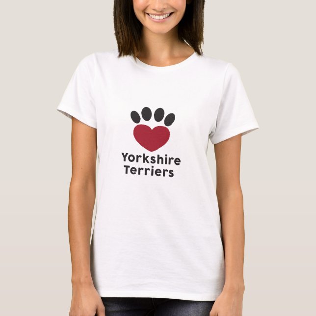 Camiseta Love Yorkshire Terriers (Frente)