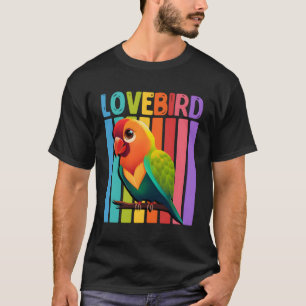 Camiseta Lovebird Papagaio Adora Pássaros Pássaros Exóticos
