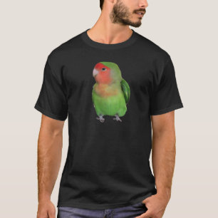 Camiseta Lovebird Pêssego-enfrentado