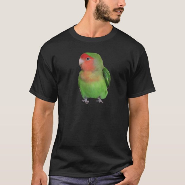 Camiseta Lovebird Pêssego-enfrentado (Frente)