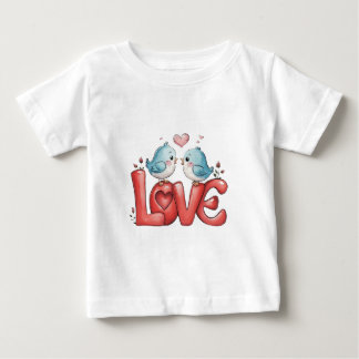Camiseta Lovebirds A Little Love Two Hearts, One Song Love