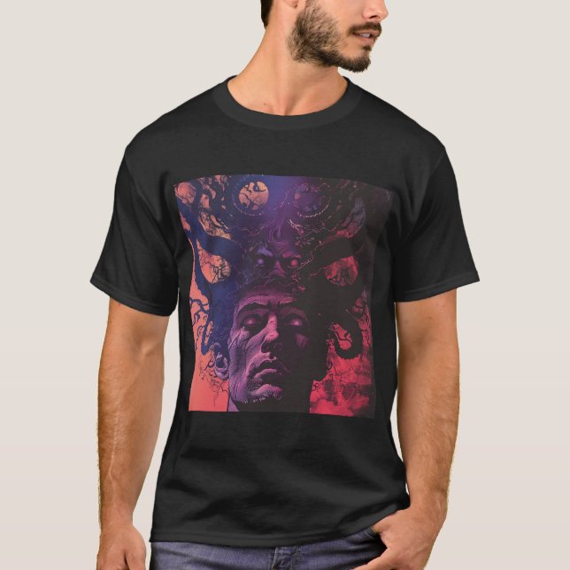 Camiseta Lovecraftian Dark Fantasy T Shirt (Frente)
