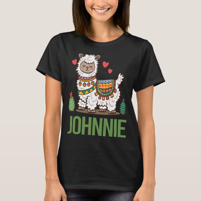 Camiseta Lovely Alpaca - Nome de Johnnie (Frente)