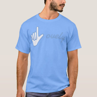 Camiseta Lovely American Sign Language Hand Design