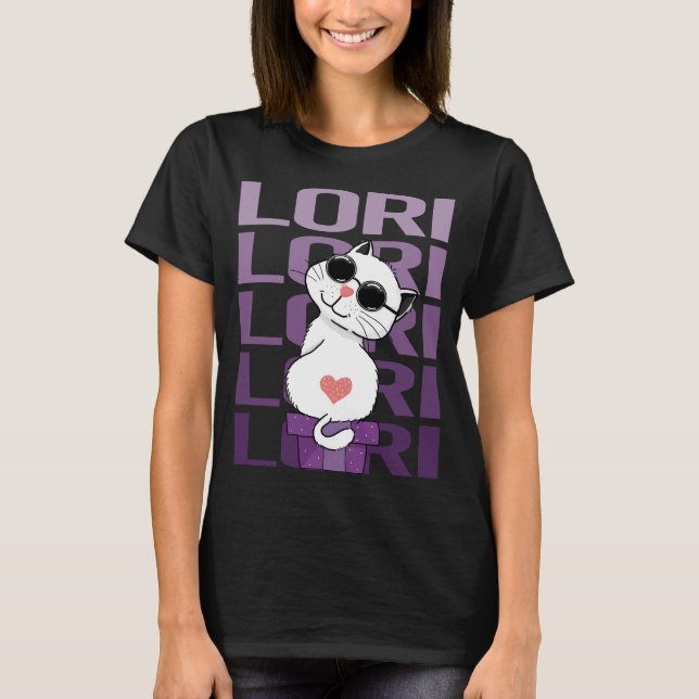 Camiseta Lovely Cat - Nome Lori (Frente)