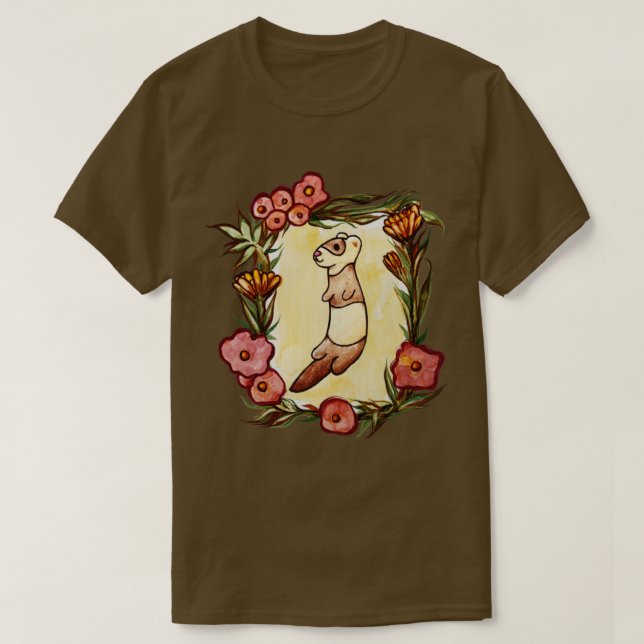 Camiseta Lovely Ferret (Frente do Design)