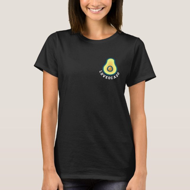Camiseta Loveocado - Design Para Avocado E Vegans Saudáveis (Frente)