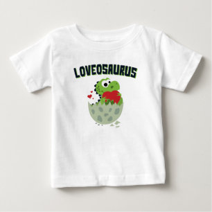 Camiseta Loveosaurus Dia de os namorados Dinossaur Dino Cut