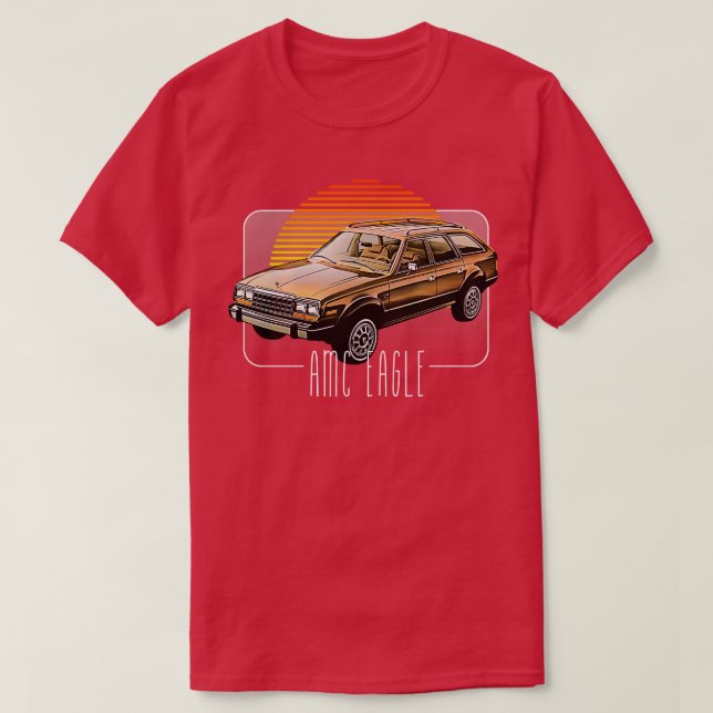 Camiseta Lover Clássico Retro AMC Eagle Design 2 (Frente do Design)