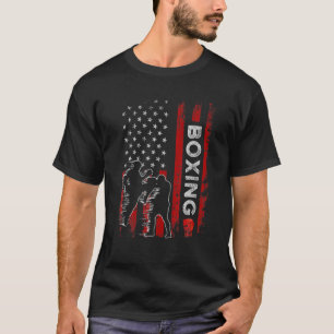 Camiseta Lover de Boxing de Vínculo com Bandeira Retroameri