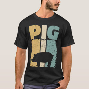 Camiseta Lover De Porcos Retro, Agricultor Farmado, Agricul