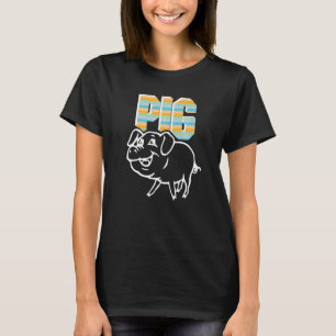 Camiseta Lover De Porcos Retro, Agricultor Farmado, Agricul