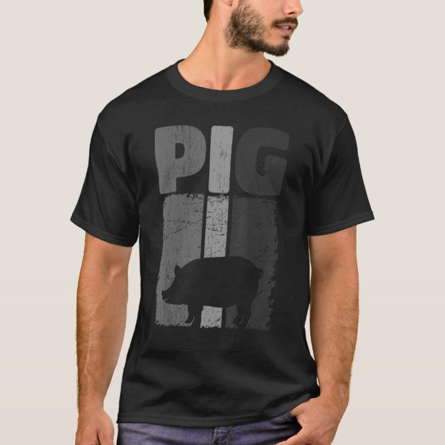 Camiseta Lover De Porcos Retro, Agricultor Farmado, Agricul (Frente)