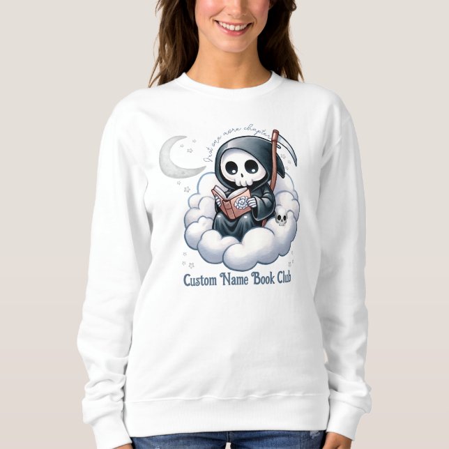 Camiseta Lover do Livro da Grim Reaper, Clube do Livro Pers (Frente)