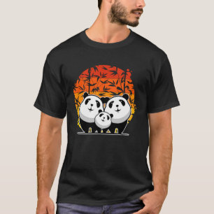 Camiseta Lover do Urso Panda Retro, Amante de os animais En