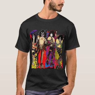Camiseta Lover Rock T-shirt, Kiss T-shirt, Rock Banda Tee, 