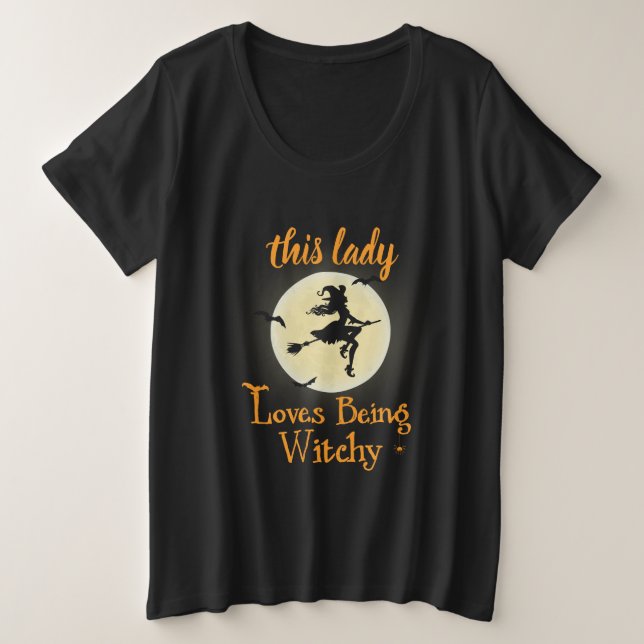 Camiseta Loves Being Witchy (Frente do Design)