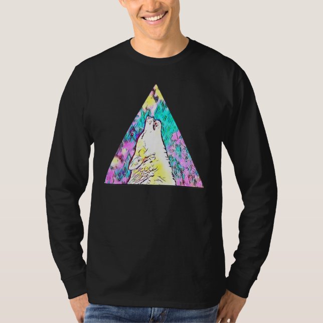 Camiseta Loves Wolves wolf Face 17 (Frente)