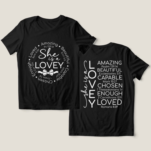 Camiseta Lovey Inspirador (Design Frente e Verso)