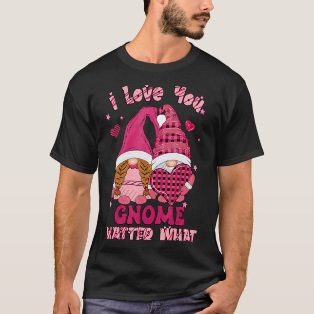 Camiseta Loving You Gnome What Buffalo Plaid Valenti  (Frente)