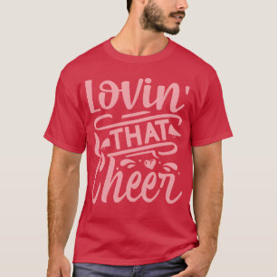 Camiseta Lovinhat Cheer Coração Cheerleader Esportes menina