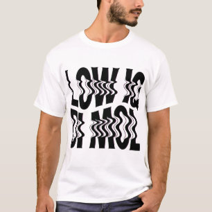 Camiseta LOW IQ DI MOL   Texto Invertido Piada Mem