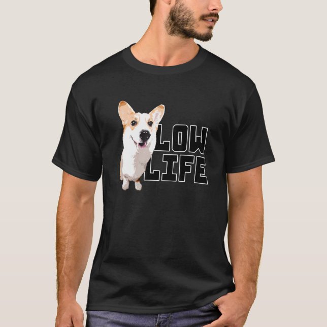 Camiseta Low Life  Corgi Mom (Frente)