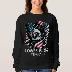 Camiseta Lowy Island Virginia 4 de julho USA American Fla
