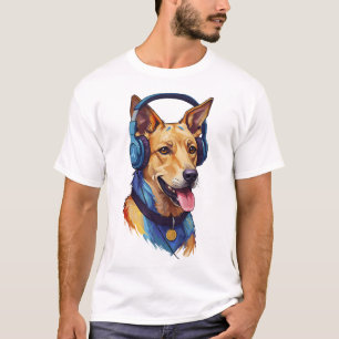 Camiseta Loyal Beats – Cachorro Abstrato Ouvindo Música