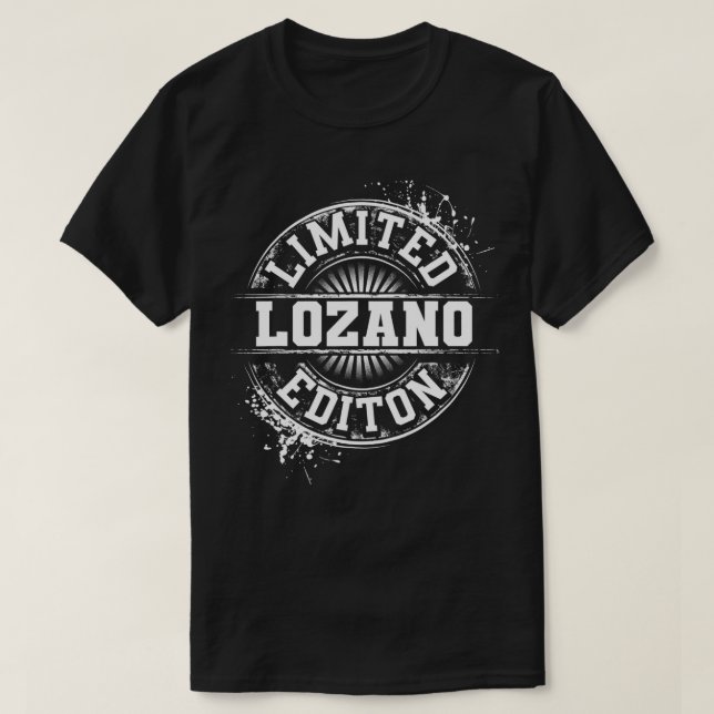 Camiseta LOZANO Funny Surname Family Tree Birthday Reunion  (Frente do Design)