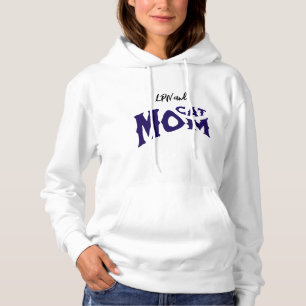 Camiseta LPN Cat Mãe Preta/ Azul na Tipografia Branca