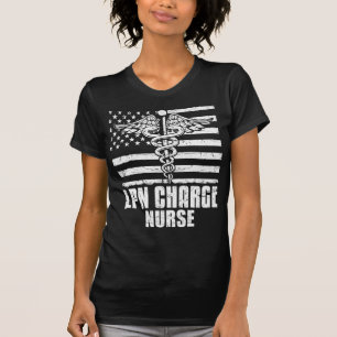 Camiseta LPN Charge Nurse American Flag