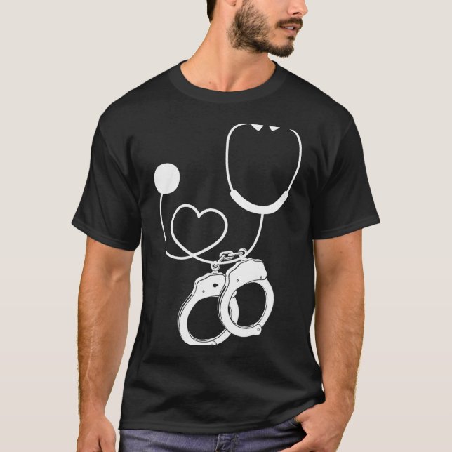 Camiseta Lpn Correctional Nurse Nursing Stethoscope Officer (Frente)