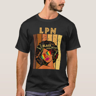 Camiseta LPN Enfermeira Prática Licenciada Afro Mulheres Hi