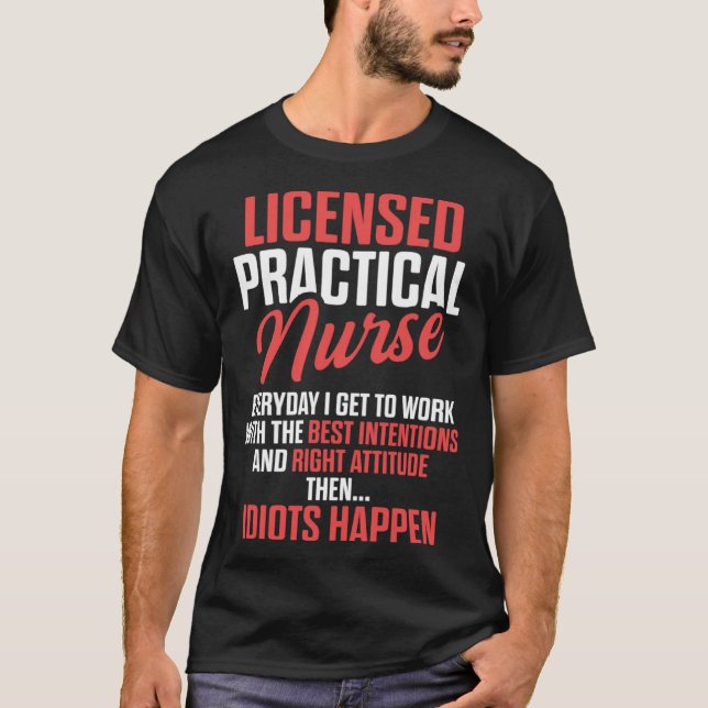 Camiseta LPN Licensed Practical Nurse Work RN Nursing (Frente)
