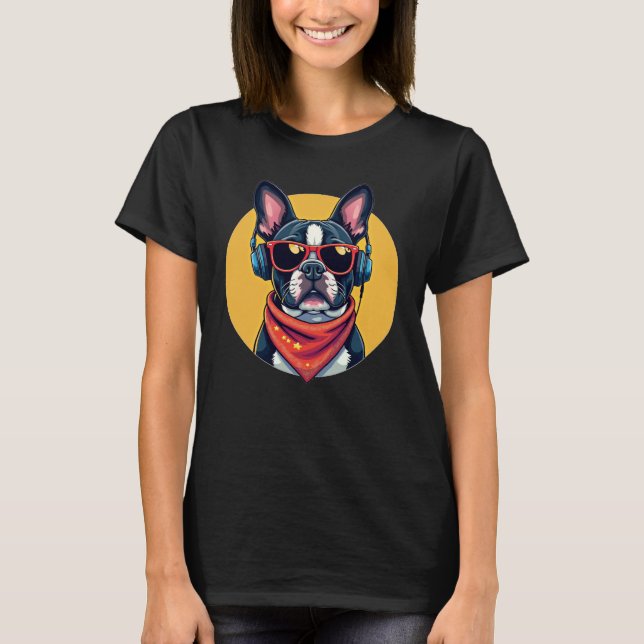 Camiseta Lpreguiçoso Frenchie Nope Cute Bulldog Tee (Frente)
