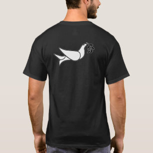 Camiseta LRP azul na pomba laranja