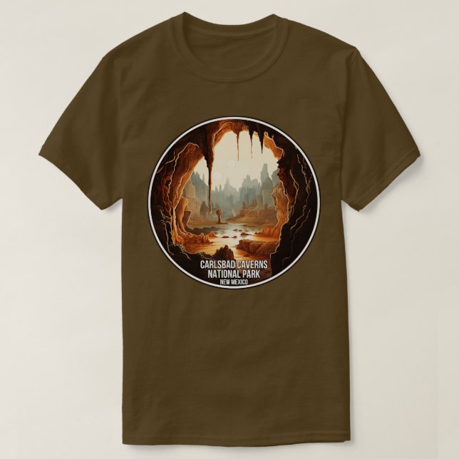 Camiseta lsbad Caverns National Park Novo México (Frente do Design)