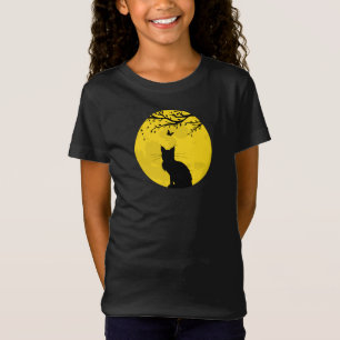 Camiseta Lua Amarela de Gato Negro