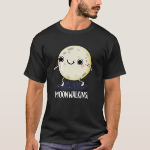 Camiseta Lua Andando Engraçado Dança Pun Dark BG