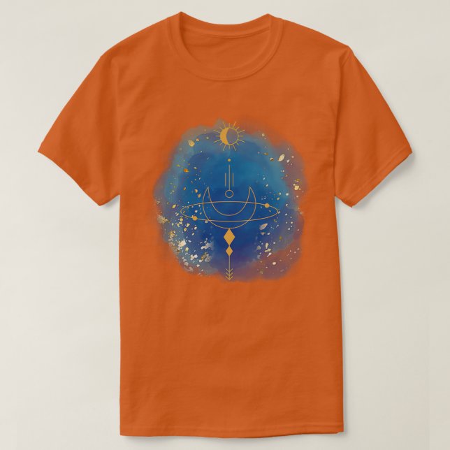 Camiseta Lua Azul Esotérica (Frente do Design)